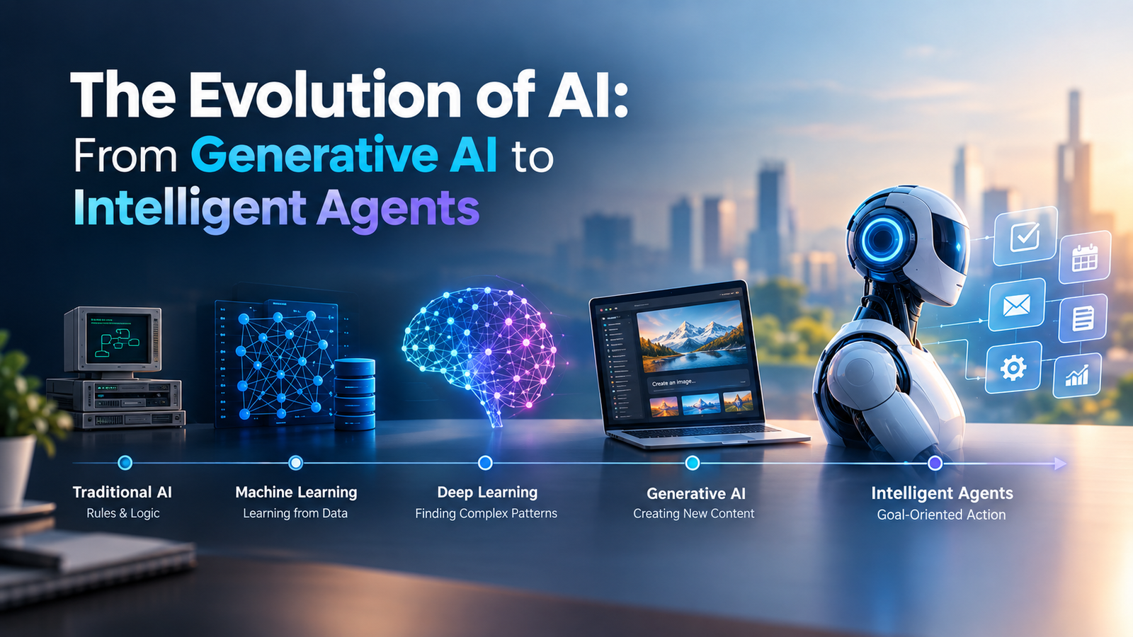 The Evolution of AI: From Generative AI to Intelligent Agents